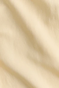 Linen-Blend Drawstring Pants