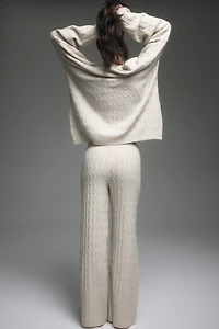 Pantalon en tricot torsadé