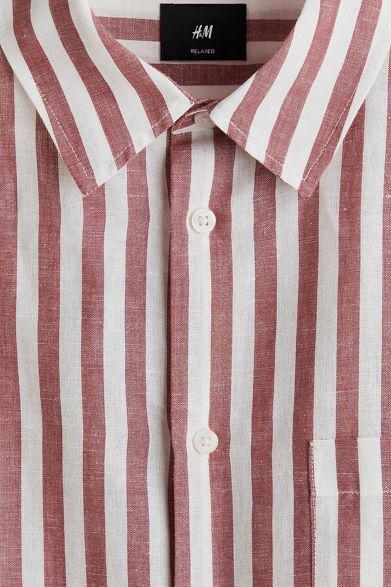 Relaxed-Fit Linen-Blend Shirt