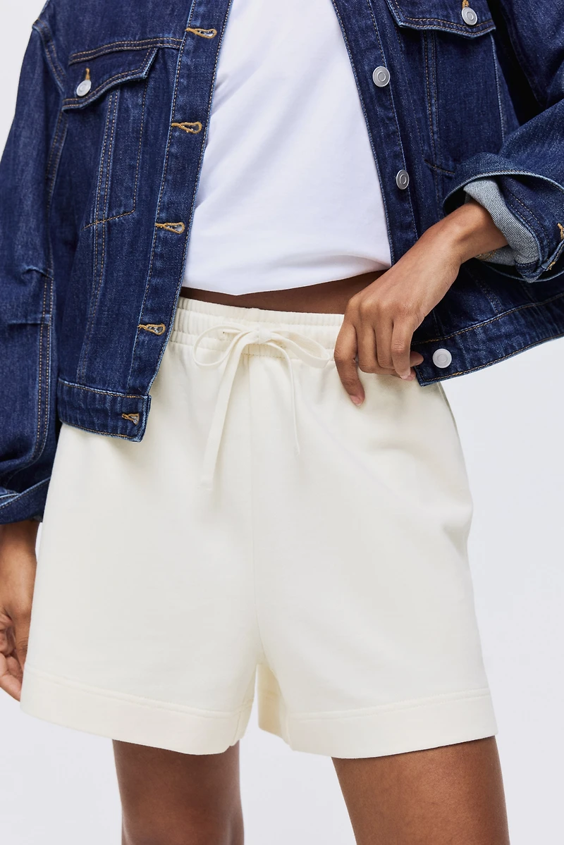 Washed Cotton Sweatshorts