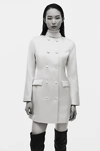Double-Breasted Jacket Dress
