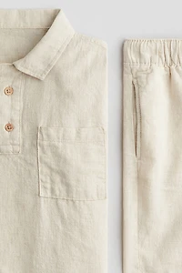 2-Piece Linen-Blend Set