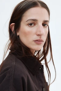 Tie-Belt Denim Jacket