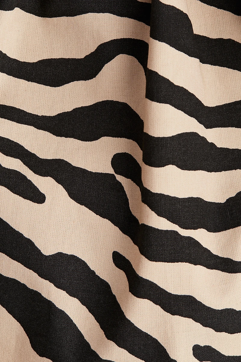 Flounced off-the-shoulder dress