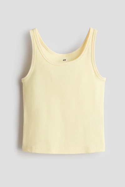 Ribbed Cotton Tank Top