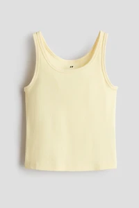 Ribbed Cotton Tank Top