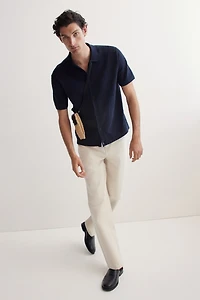 Regular-Fit Textured-Knit Shirt