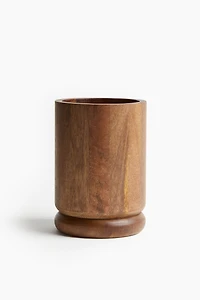 Mango Wood Utensil Holder