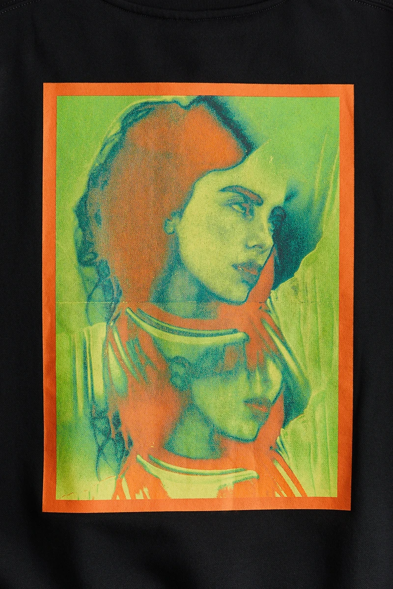 Chandail en molleton à motif imprimé