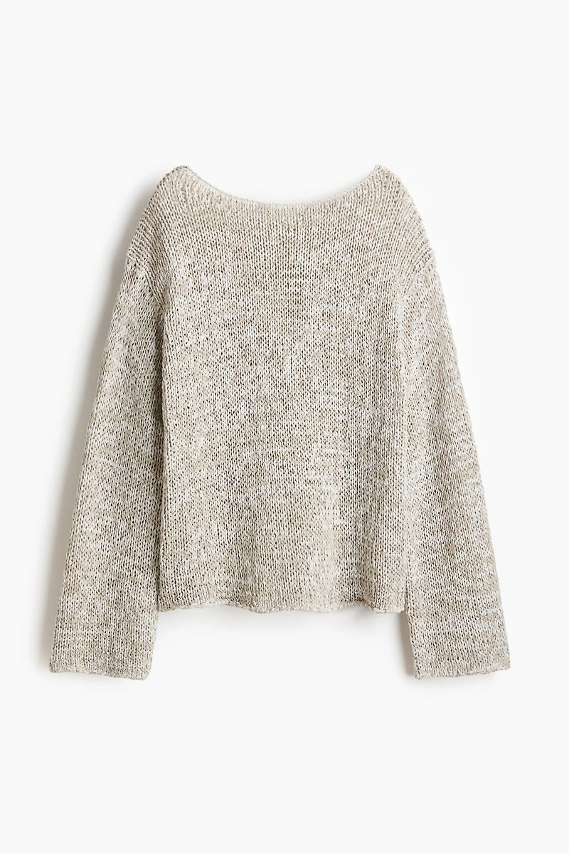Chandail grande taille en tricot texturé