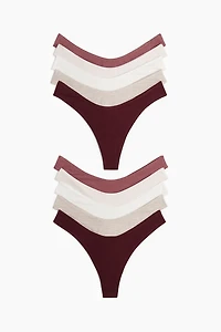 10-pack Cotton Thong Briefs