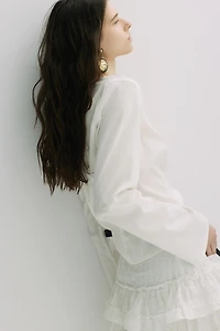 Laced-Detail Top