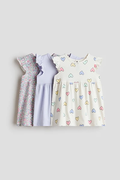 3-Pack Printed Cotton Dresses