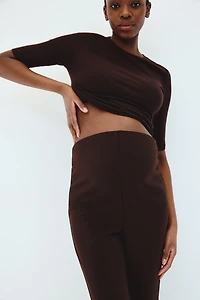 Legging MAMA évasé en jersey point de Rome