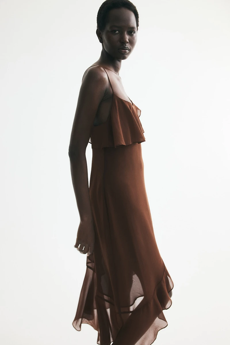 Flounced Strappy Dress
