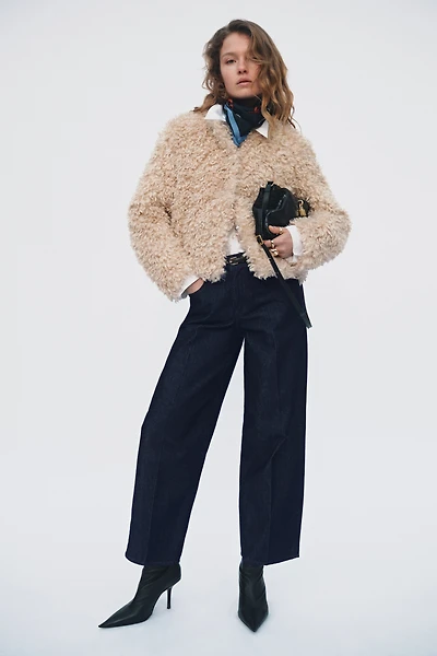 Barrel Leg Low Waist Ankle Jeans