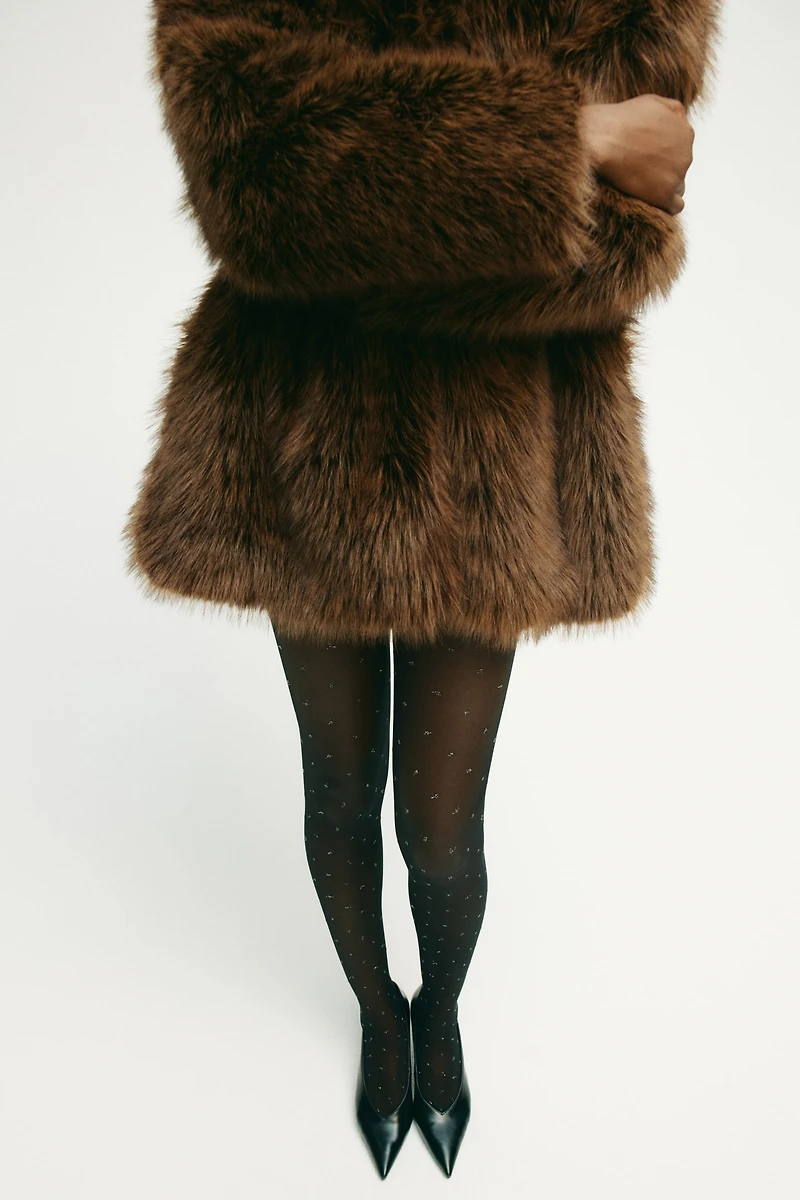 Glittery Plumeti Tights