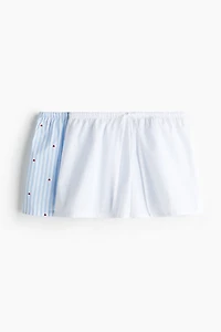 Lot de 2 shorts pyjama en popeline coton