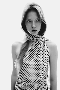 Top with Scarf Collar