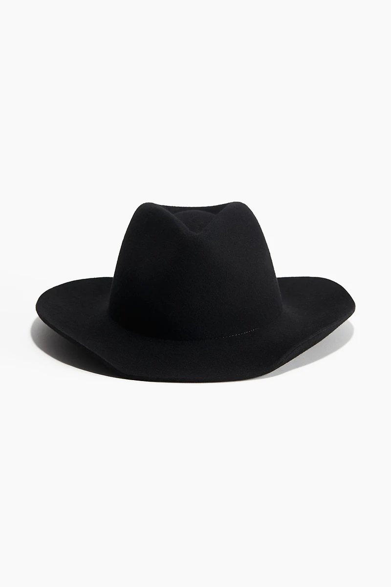 Chapeau de cowboy en laine feutrée