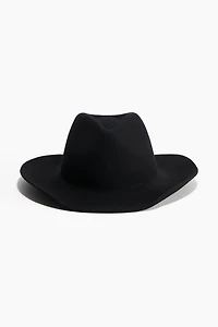 Chapeau de cowboy en laine feutrée