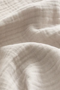 Lot de 2 taies d'oreiller en mousseline de coton