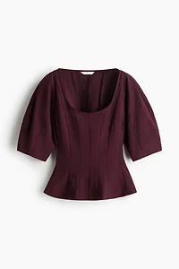 Scoop-Neck Blouse