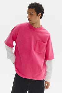 Oversized Layered Cotton Shirt