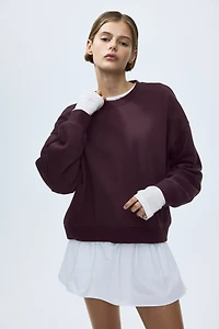 Sweatshirt with Printed Motif