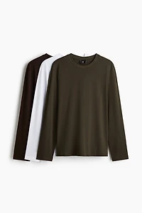 Lot de 3 T-shirts Coupe Classique en jersey