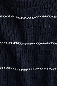 Hole-Knit Sweater