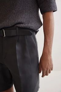 Relaxed-Fit Tailored Lyocell-Blend Shorts