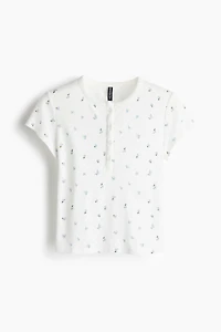 Pointelle Jersey Top
