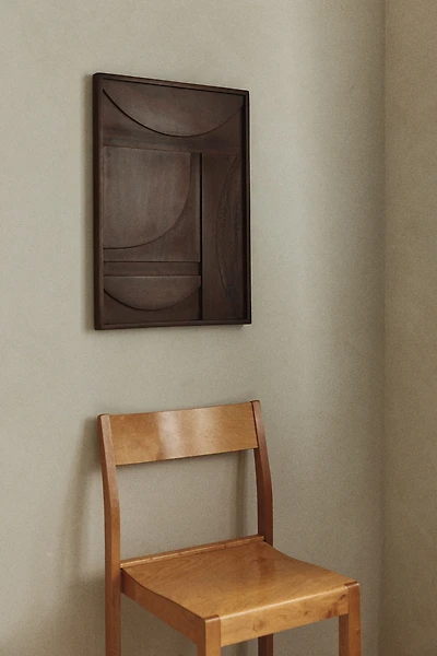 Décoration murale graphique en bois