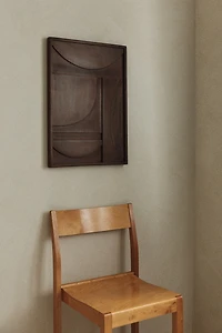 Décoration murale graphique en bois