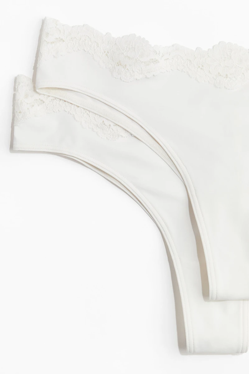 Lot de 2 culottes brésilienne en microfibre