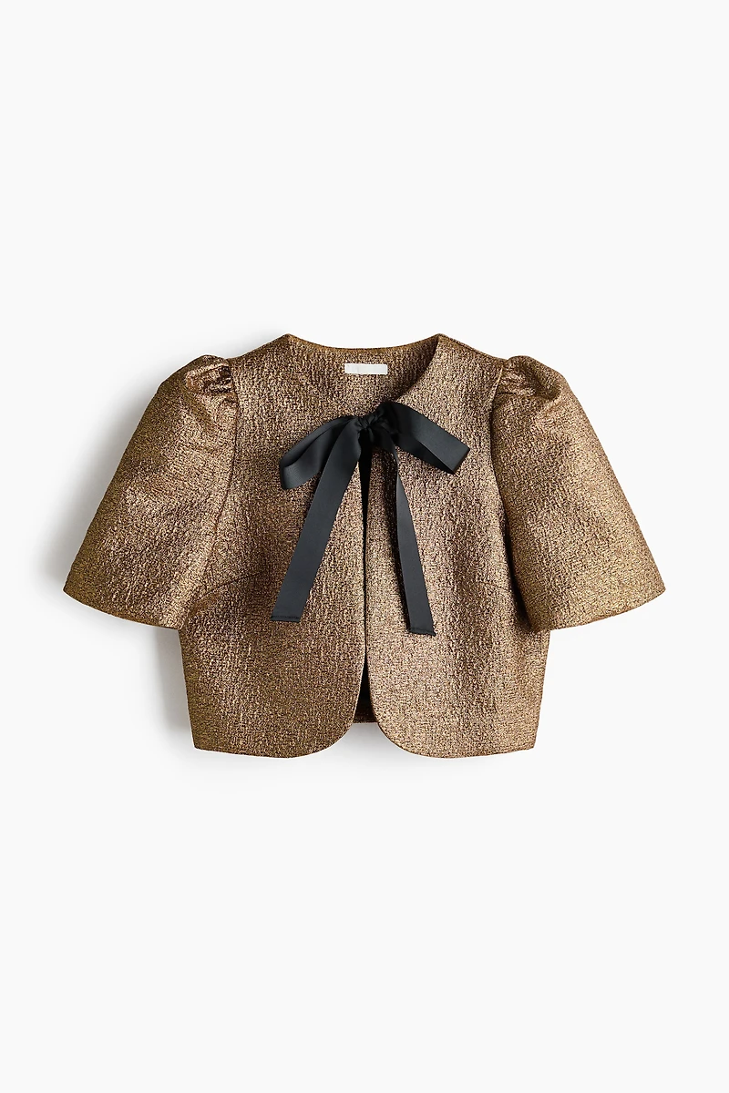 Haut à manches bouffantes