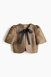 Haut à manches bouffantes