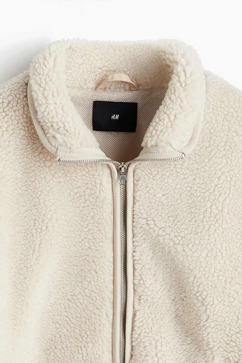 Regular-Fit Teddy Fleece Jacket