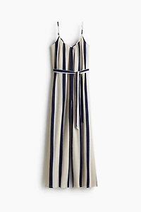 Tie-Belt Jumpsuit