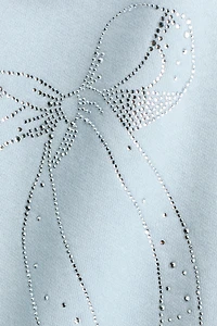Motif-detail brushed-inside hoodie
