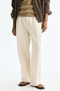 Loose-Fit Linen-Blend Pants