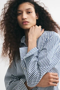 Oversized Dobby-Weave Shirt