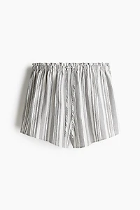 High-Waist Drawstring Shorts