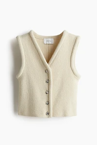 Chandail sans manches en tricot