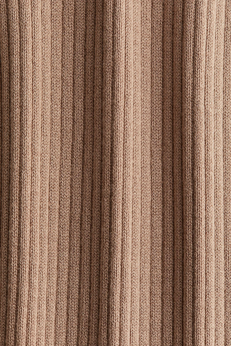 Pantalon évasé en tricot côtelé