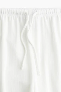 Wide-Leg Drawstring Pants
