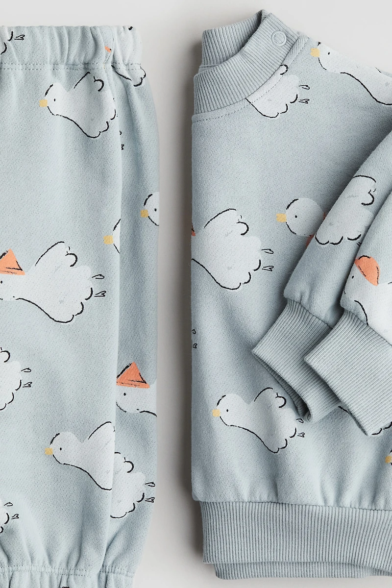 2-piece Cotton Sweatshirt Set