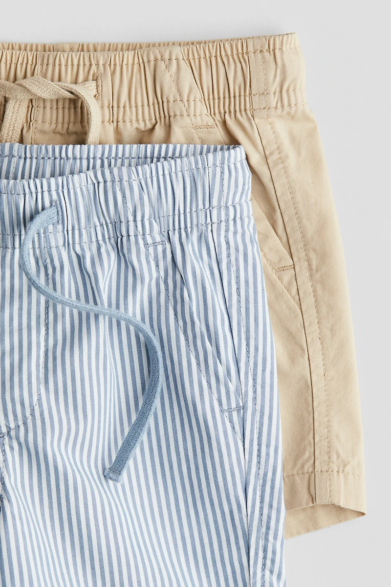 2-pack cotton shorts