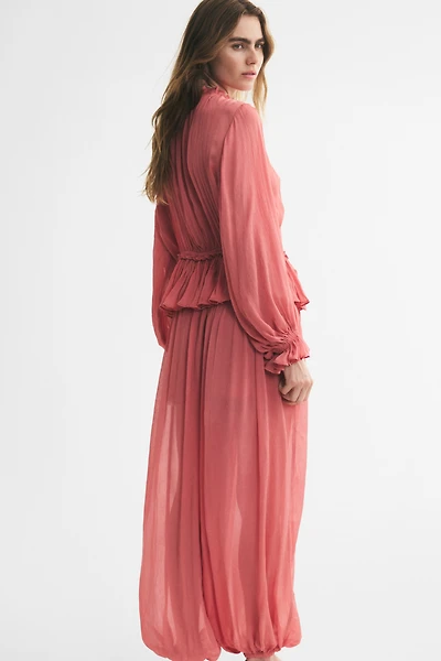 Crinkled Viscose Pants